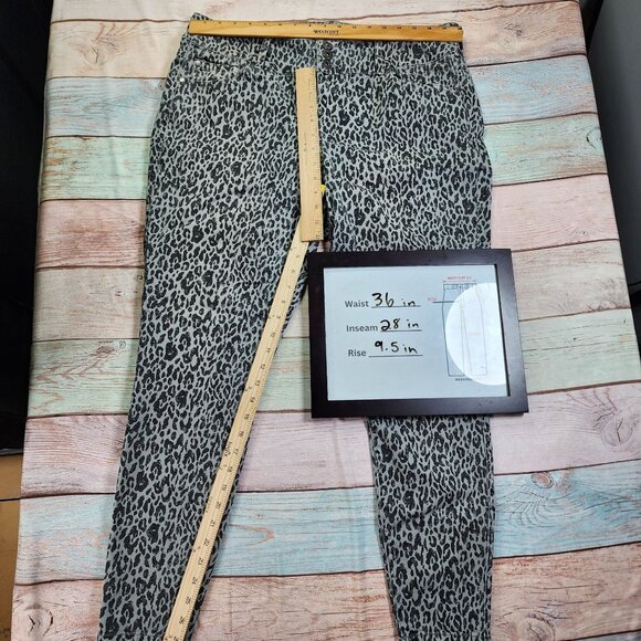 Torrid Leopard Print Jeggings Women’s 16R Skinny Stretch Denim Pants - Picture 10 of 11